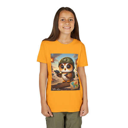 Owl on the Front Lines Youth Short Sleeve Tee