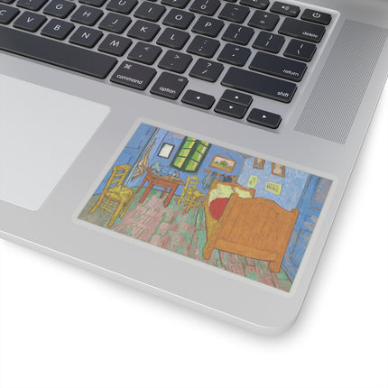 The Bedroom by Vincent van Gogh Kiss-Cut Stickers (4 Sizes)
