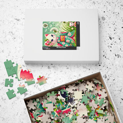Geisha Kitten and the Dandelion Wish Puzzle (110, 252, 520-piece)