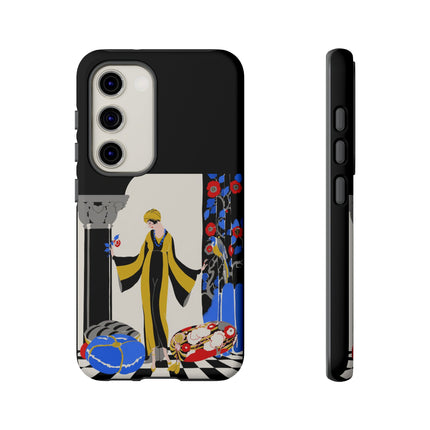 Art Deco Flapper in Yellow Robe Phone Case – Elegant Glamour & Exotic Charm