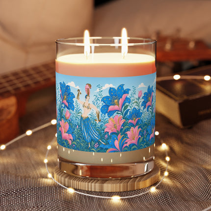 🌟🌸 The Starry Blossom Garden Dancer Scented Candle – Art Deco Floral Fantasy