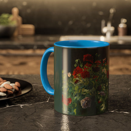 A Study of Poppies for Carnation, Lily, Lily, Rose by John Singer Sargent Colorful Mugs (11oz, 15oz)