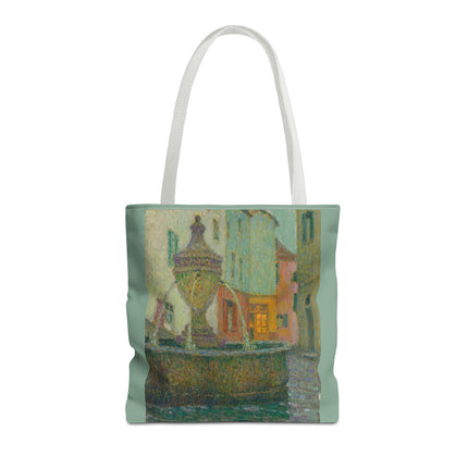 La Fontaine, Saint-Paul De Vence by Henri Le Sidaner Tote Bag (AOP)