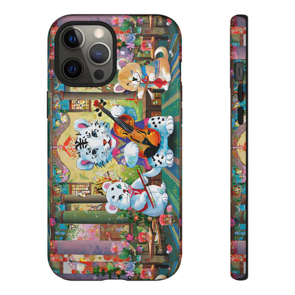 Melodies of the Snow Lion Cub Phone Cases