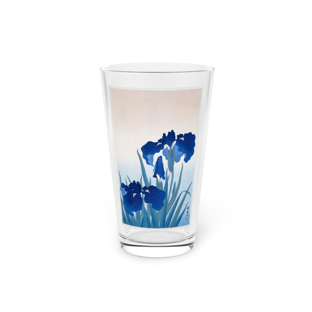Irises by Ohara Koson Glass, 16oz