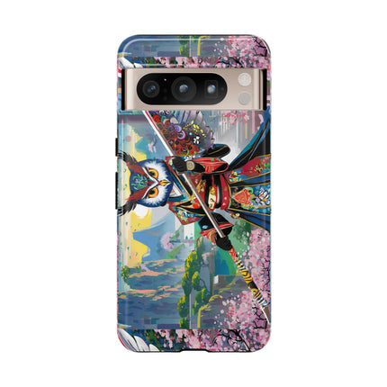 Cyberpunk Samurai Owl Phone Cases