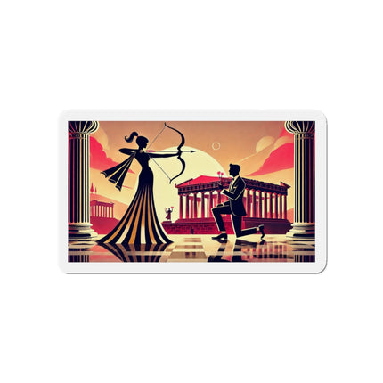 Art Deco Valentine's Romance Die-Cut Magnets (5 Sizes)