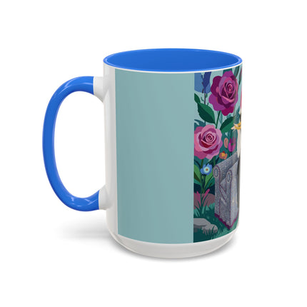 The Lady Of The Garden Tea Colorful Mugs – Art Deco Floral Elegance