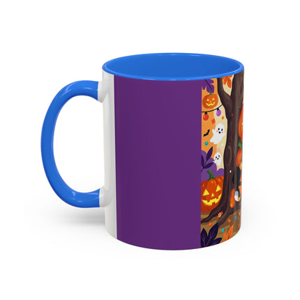 🎃🐈‍⬛ The Pumpkin Child’s Halloween Parade Colorful Mug – Whimsical Storybook Charm