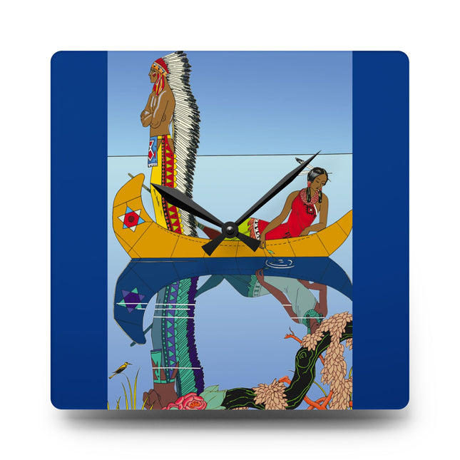 Le long du Missouri by George Barbier Acrylic Wall Clock