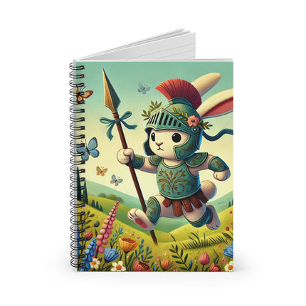 Rabbit Gladiator Spiral Notebook - Ruled Line