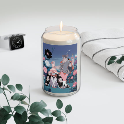 🌸🎩 The Garden Courtship Scented Soy Candle – Art Deco Floral Romance