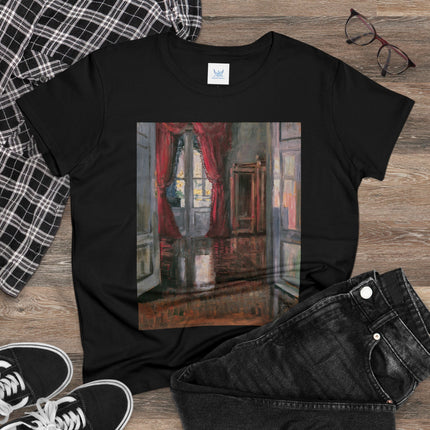 View into an Apartment by Egon Schiele Women's Midweight Cotton Tee