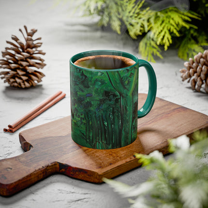 Route en forêt by Raoul Dufy Colorful Mugs (11oz, 15oz)