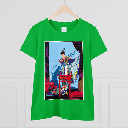 A Visual Journey by Umberto Brunelleschi Women's Midweight Cotton Tee