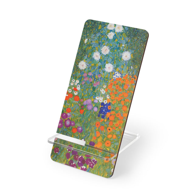 Cottage Garden by Gustav Klimt Mobile Display Stand for Smartphones
