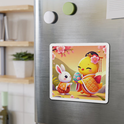 Whimsical Springtime Exchange Die-Cut Magnets (5 Sizes)