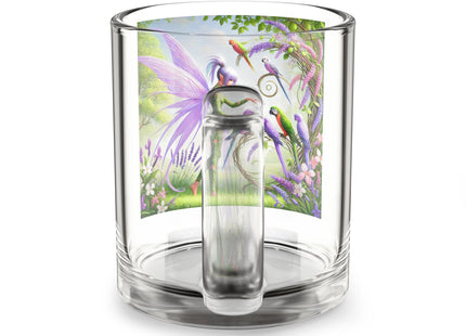 Lavender-Winged Fairy Glass Mug, 10oz
