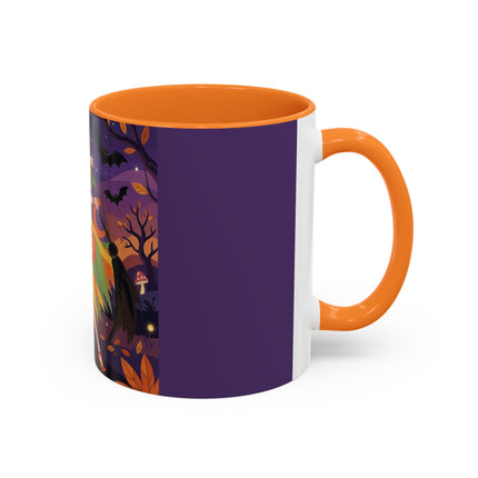 🎃🧙 The Witch Of Jack-O'-Lantern Hollow Colorful Mug – Whimsical Halloween Charm