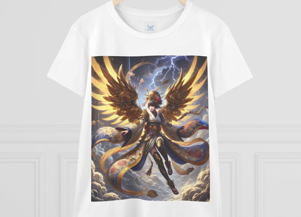 Valkyrie Descending Through Storm Women's Midweight Cotton Tee