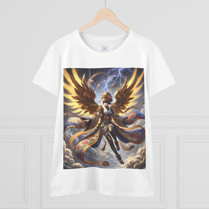 Valkyrie Descending Through Storm Cotton Tee