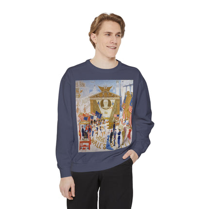 The Cathedrals of Wall Street Unisex Garment-Dyed Sweatshirt