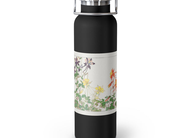 Aquilegia Flower by Tanigami Kônan Copper Vacuum Insulated Bottle, 22oz