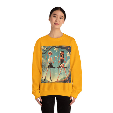 Whispers on the Spring Swing Heavy Blend™ Crewneck Sweatshirt