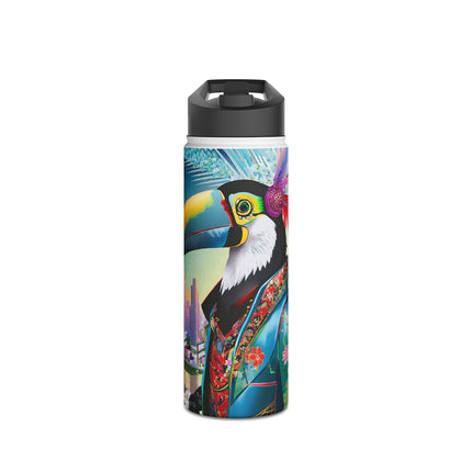 Cyber Toucan Chic Stainless Steel Water Bottle