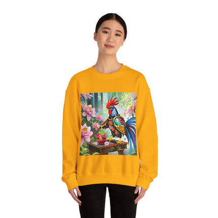 Cyberpunk Rooster Unisex Heavy Blend™ Crewneck Sweatshirt