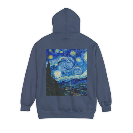 The Starry Night by Vincent Van Gogh Unisex Garment-Dyed Hoodie