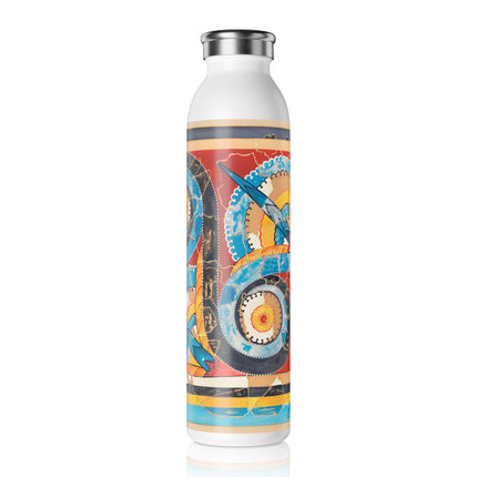 Reproduction of S-Spiral Frieze by Emile Gilliéron Slim Water Bottle