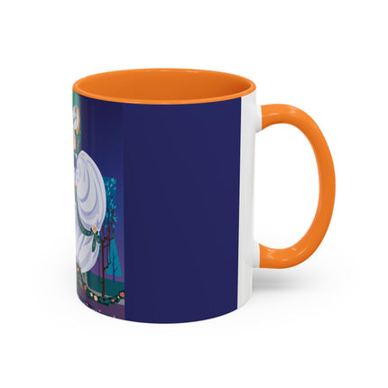 Moonlit Garden Waltz Colorful Mug (11oz, 15oz) – Rococo Romance, Garden Elegance & Enchanted Dance