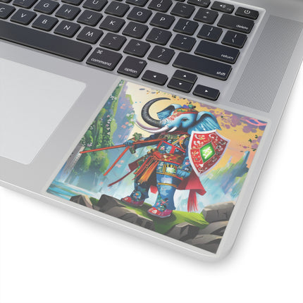 Cyberpunk Elephant Kiss-Cut Stickers (4 Sizes)