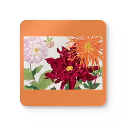 Dahlia by Tanigami Kônan Corkwood Coaster Set