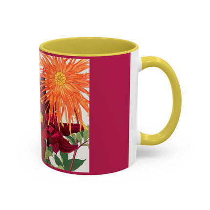 Dahlia Flower by Tanigami Kônan Colorful Mugs (11oz, 15oz)
