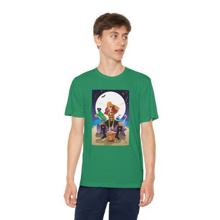 Moonlit Pirate Halloween Youth Competitor Tee