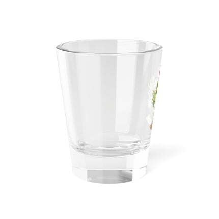 Tulip, Branches of Myrtle, and Shells by Maria Sibylla Merian Shot Glass, 1.5oz