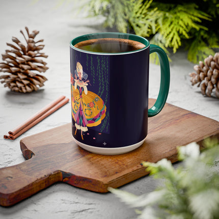 Moonlit Masquerade: The Fairy Queen's Ball Colorful Mug (11oz, 15oz) – Fairy Tale Elegance, Fantasy Charm & Enchanted Style