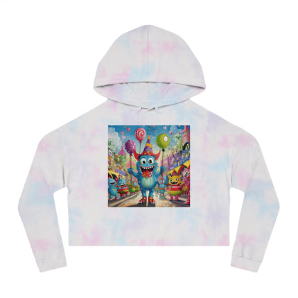 Monster Parade Madness Women’s Cropped Hooded Sweatshirt