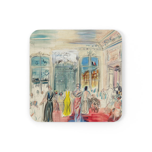Haute Couture Salon by Raoul Dufy Coaster – Fashion & Fauvist Elegance