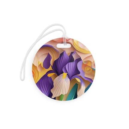 The Elegant Iris Flower Luggage Tags