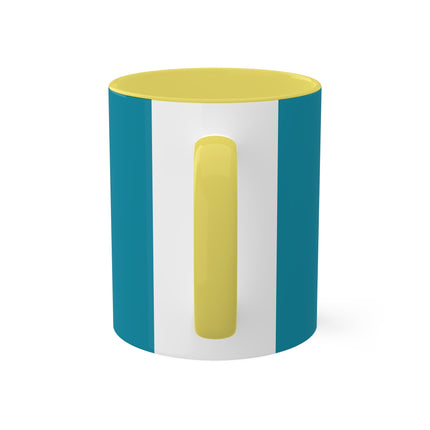Looking Observant; The Appearance of a Kyoto Waitress of the Meiji Era by Tsukioka Yoshitoshi Colorful Mugs, 11oz