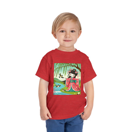 Sparrow Dance Geisha Fairy Toddler Short Sleeve Tee