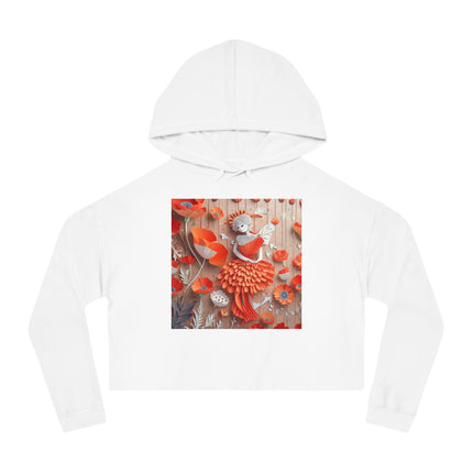 Poppy Fairy Women’s Cropped Hooded Sweatshirt