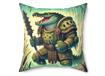 Swamp Tyrant Spun Polyester Square Pillow