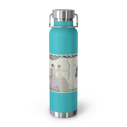 Visez au coeur, belles dames! by George Barbier Copper Vacuum Insulated Bottle, 22oz
