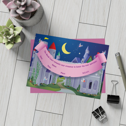 Royal Birthday Party Invitation! Bundles of 10, 30, 50 Pieces Available (envelopes included)