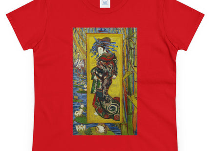 Courtesan (after Eisen) by Vincent van Gogh Women's Midweight Cotton Tee