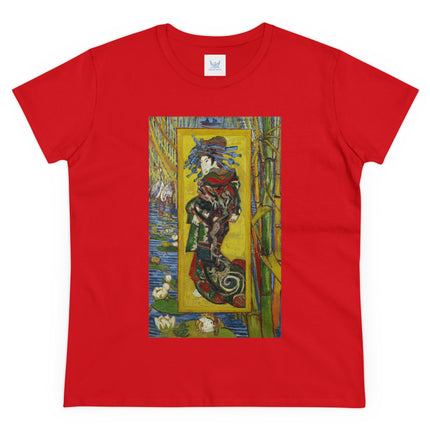 Courtesan (after Eisen) by Vincent van Gogh Women's Midweight Cotton Tee